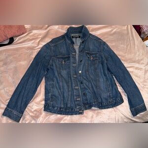 Oversized XL Express denim jean jacket